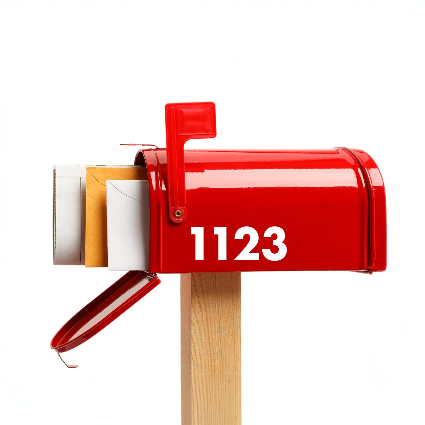 Custom Mailbox Number Decal – Personalised Vinyl House Numbers for Letterbox or Door | Weatherproof & Long-Lasting