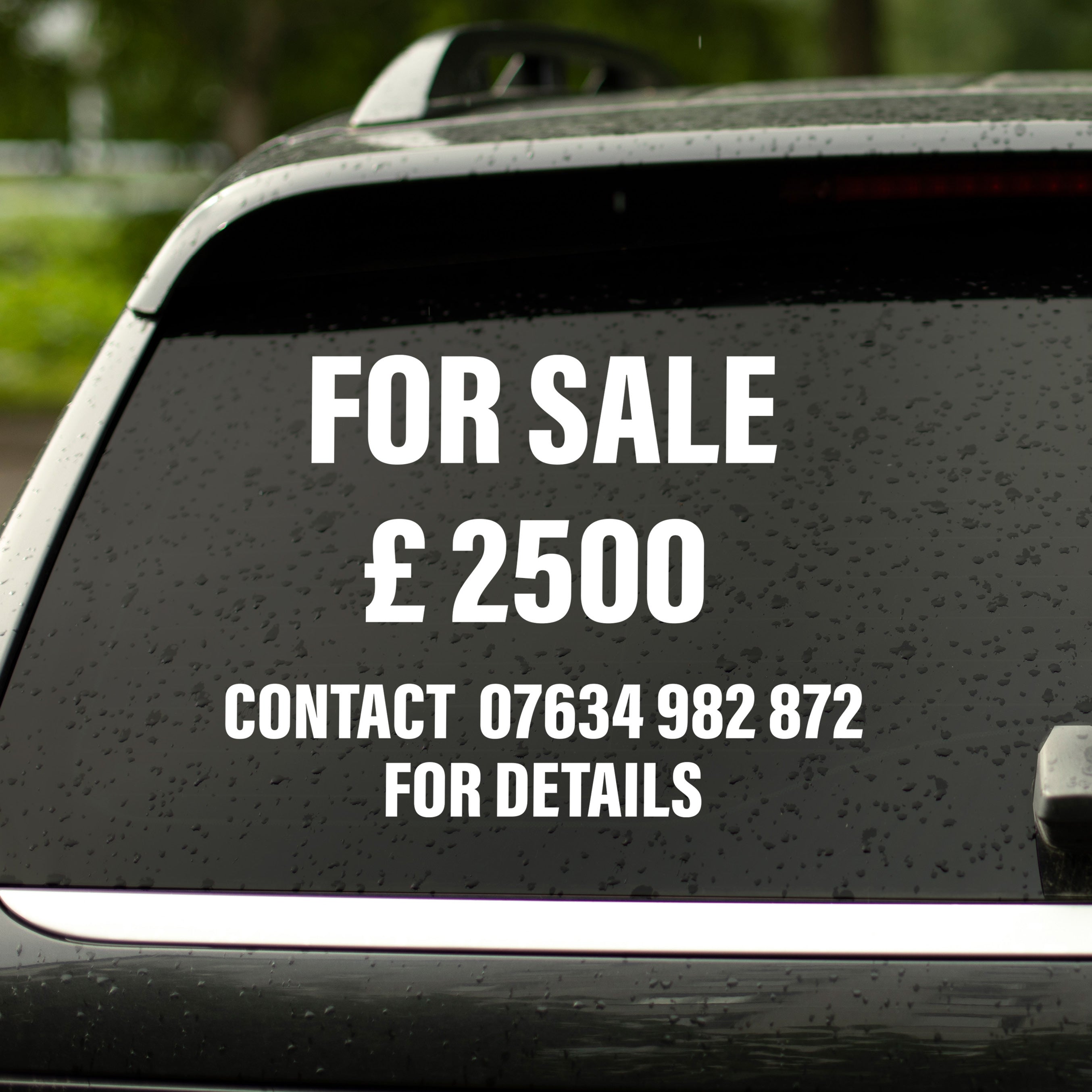 Personalised for sale decal sticker for vehicles