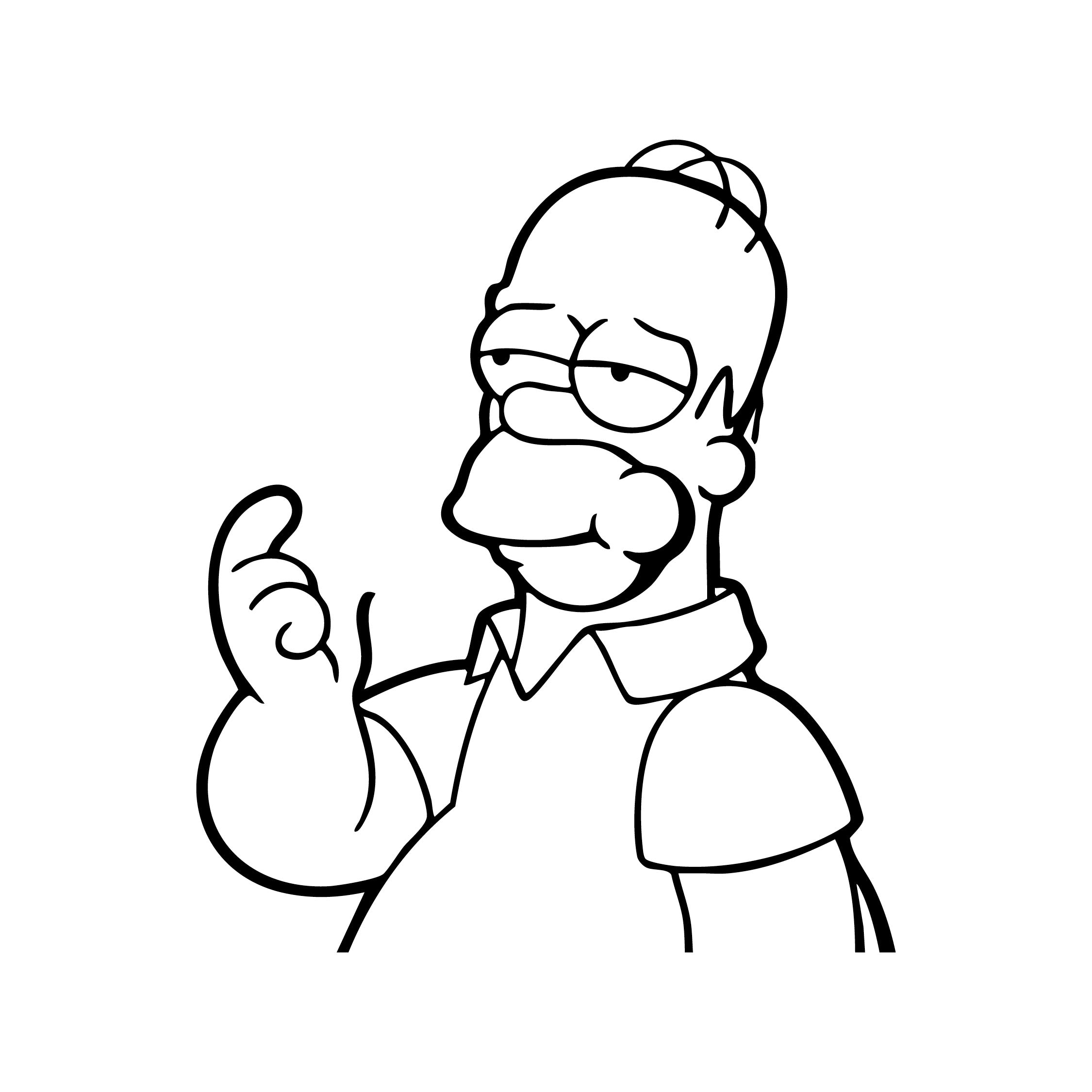 Homer Simpson Eating Apple Logo Decal Sticker – Funny Vinyl for MacBook, iPad & Laptops