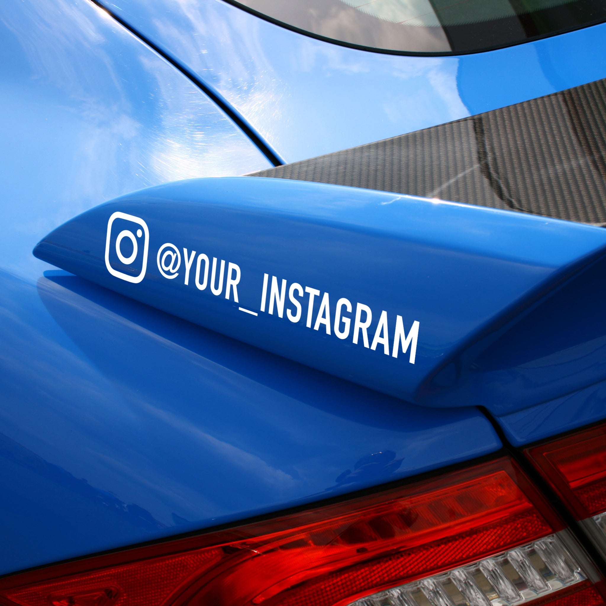 Social Media Decal Sticker Instagram car branding