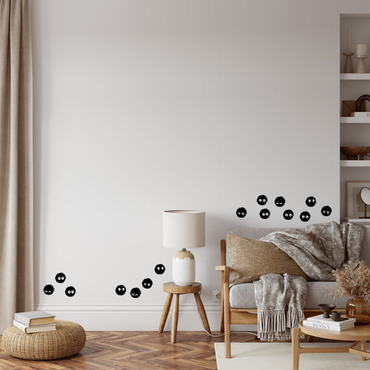 Soot Creatures Vinyl Decal Pack – Howl’s Moving Castle & Spirited Away Anime Stickers Set