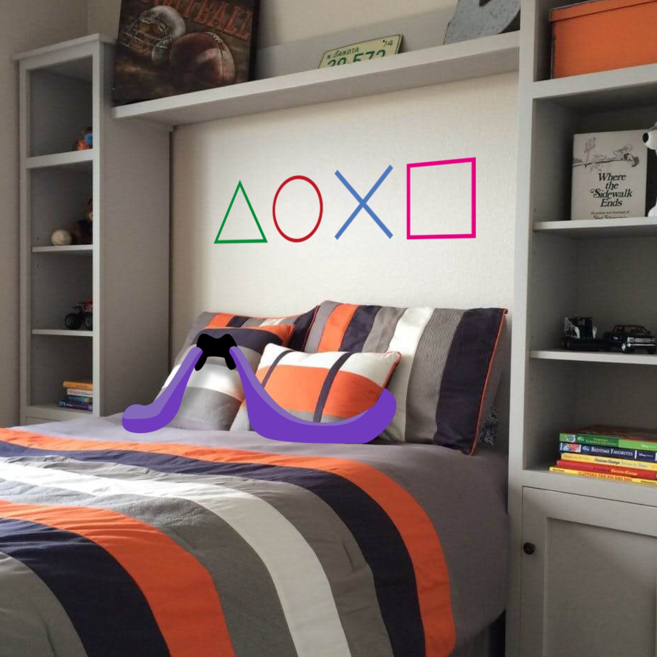 Gamer decal stickers for kids bedroom wall | Mr Stickers