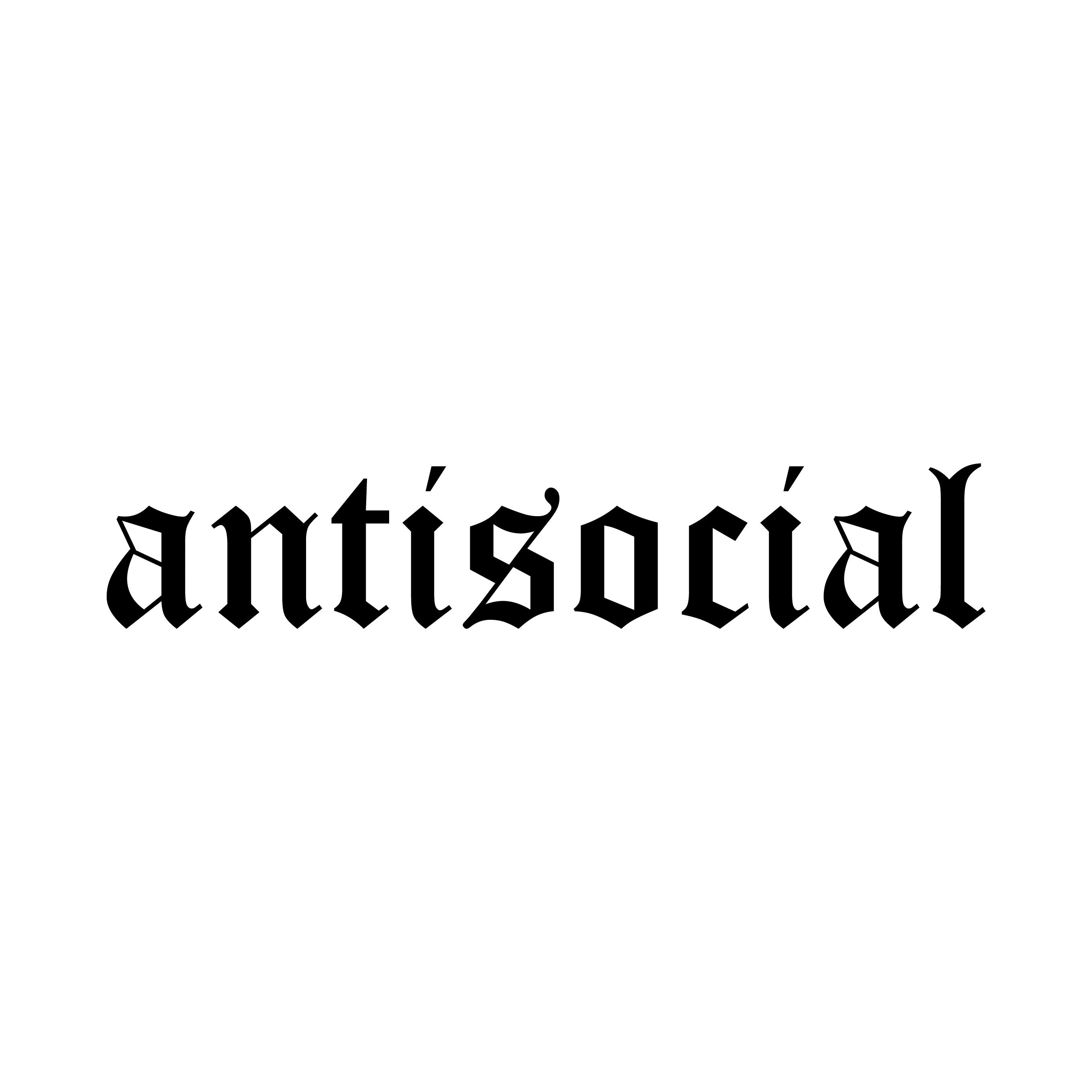 Antisocial JDM decal sticker