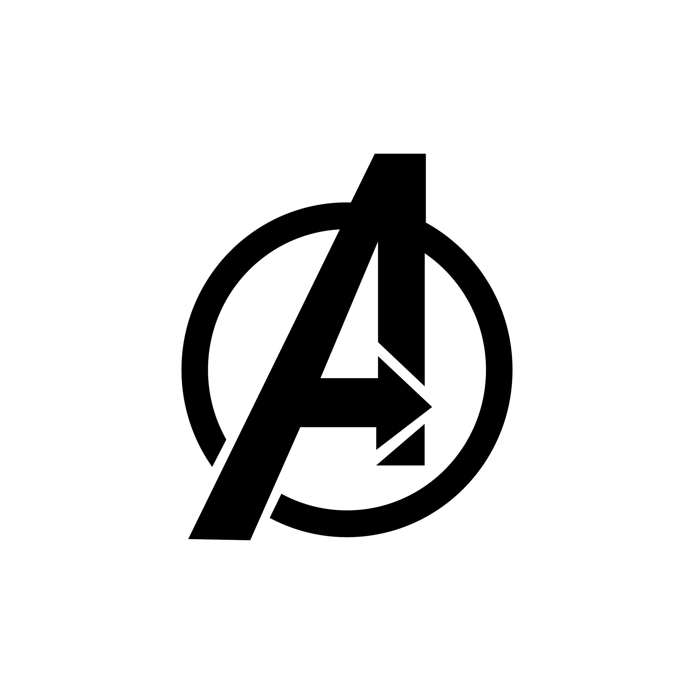 Avengers ‘A’ Logo Vinyl Decal – Marvel Superhero Symbol Sticker for Cars, Laptops & Walls