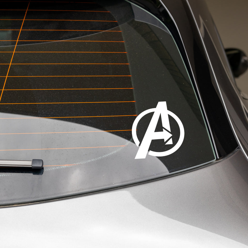 Avengers ‘A’ Logo Vinyl Decal – Marvel Superhero Symbol Sticker for Cars, Laptops & Walls