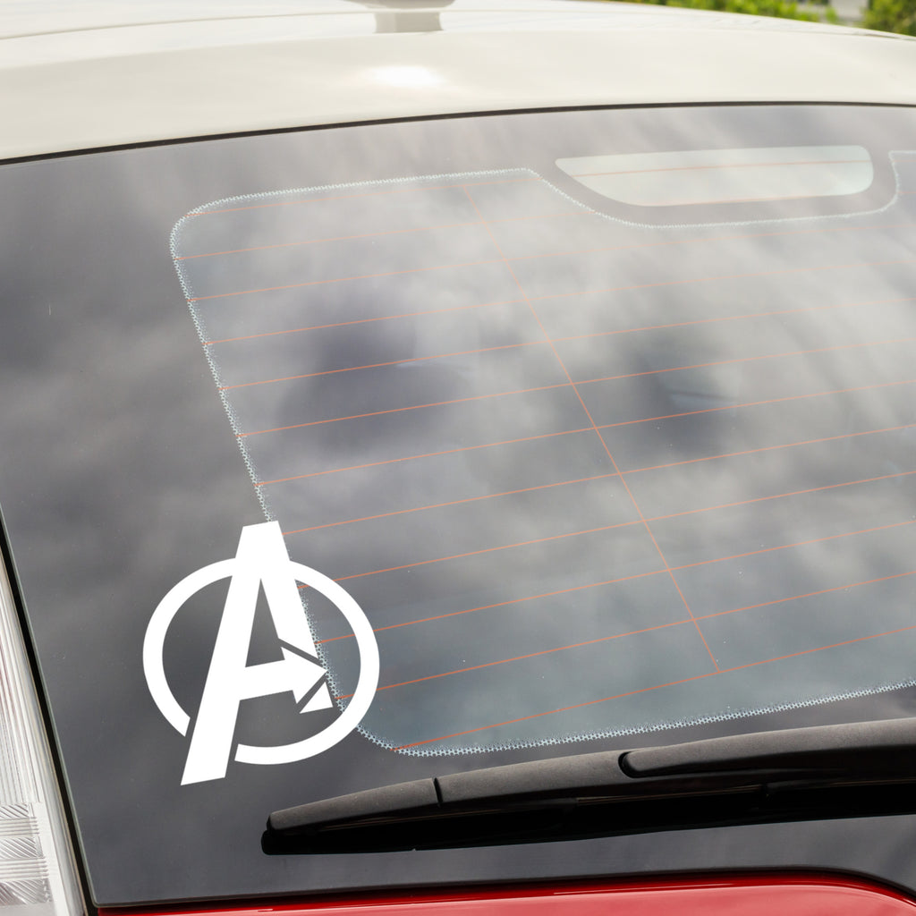 Avengers ‘A’ Logo Vinyl Decal – Marvel Superhero Symbol Sticker for Cars, Laptops & Walls