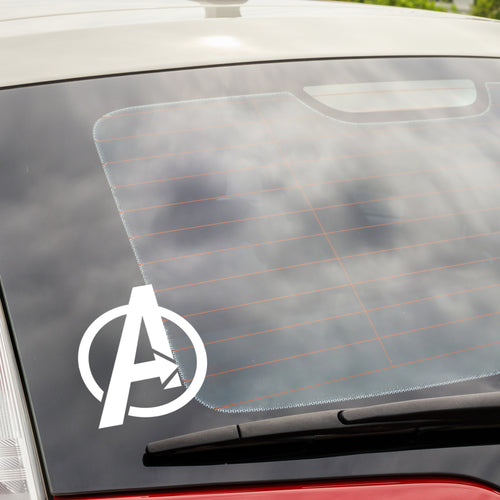 Avengers ‘A’ Logo Vinyl Decal – Marvel Superhero Symbol Sticker for Cars, Laptops & Walls
