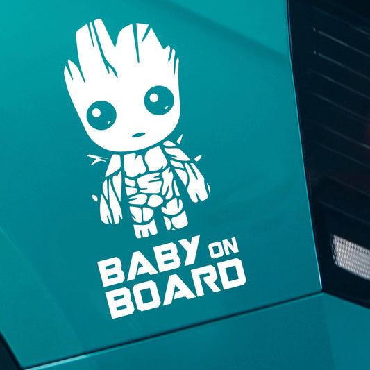 Baby Groot on Board - Vehicle Decal Sticker