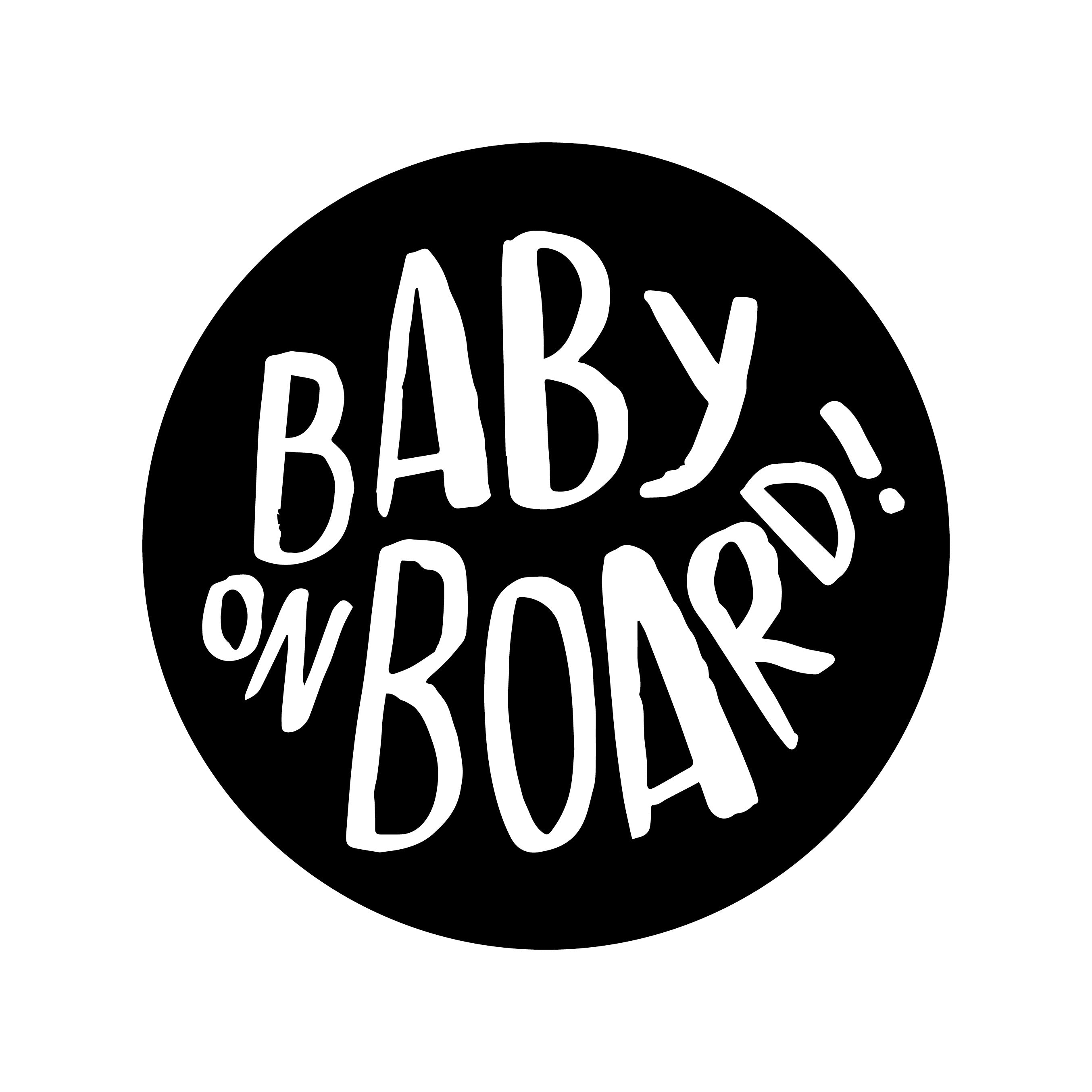 Baby on board vehicle decal sticker