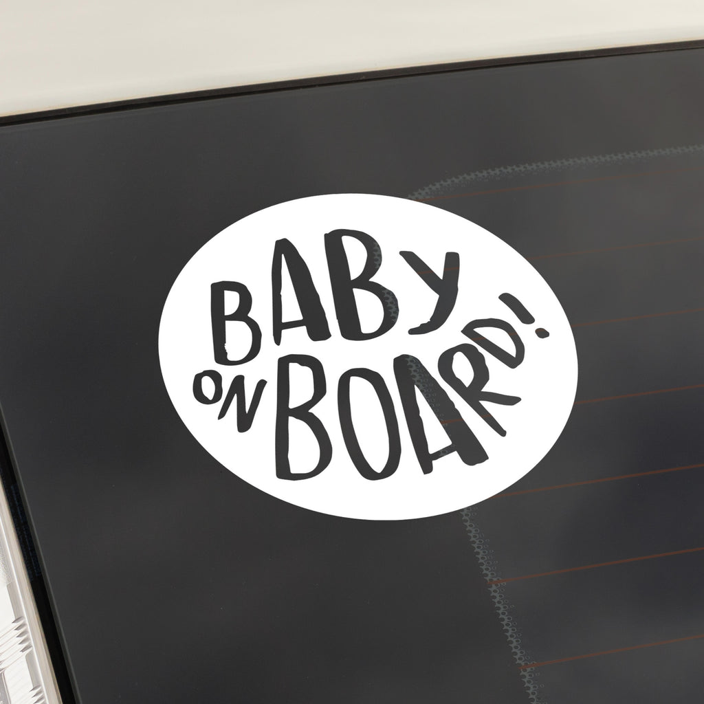 Baby on board vehicle decal sticker