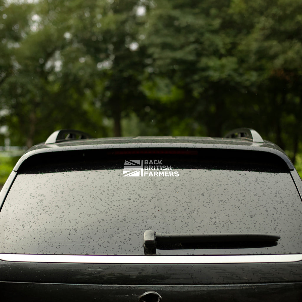 Back British Farmers Vinyl Decal – Support Farming Car & Window Sticker, Rural Pride Design