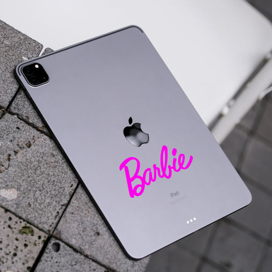 Barbie Text Vinyl Decal Sticker for Ipad