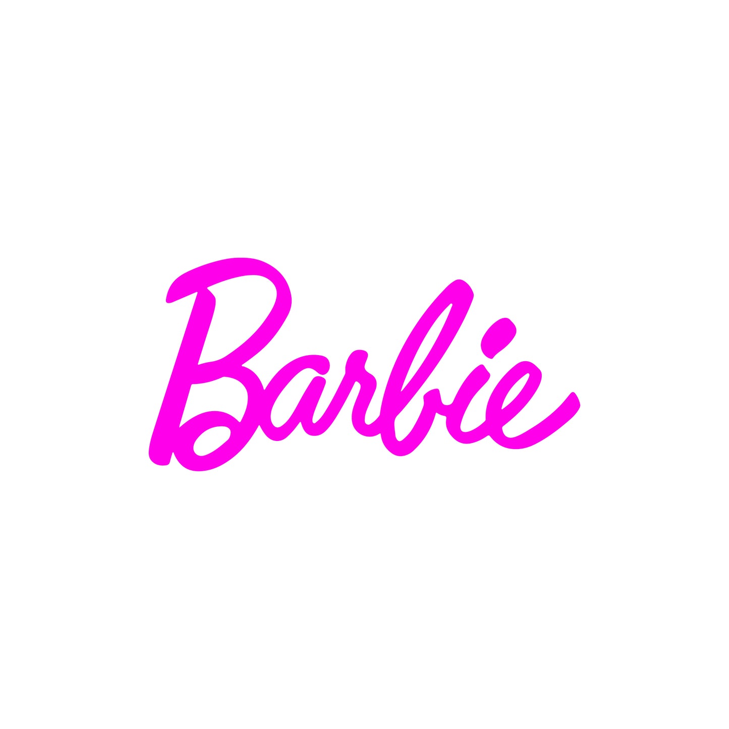 Barbie Text Vinyl Decal Sticker Design