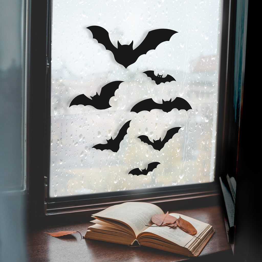 Halloween Bat Wall Decals – Spooky Vinyl Bat Stickers | Spooky sticker pack