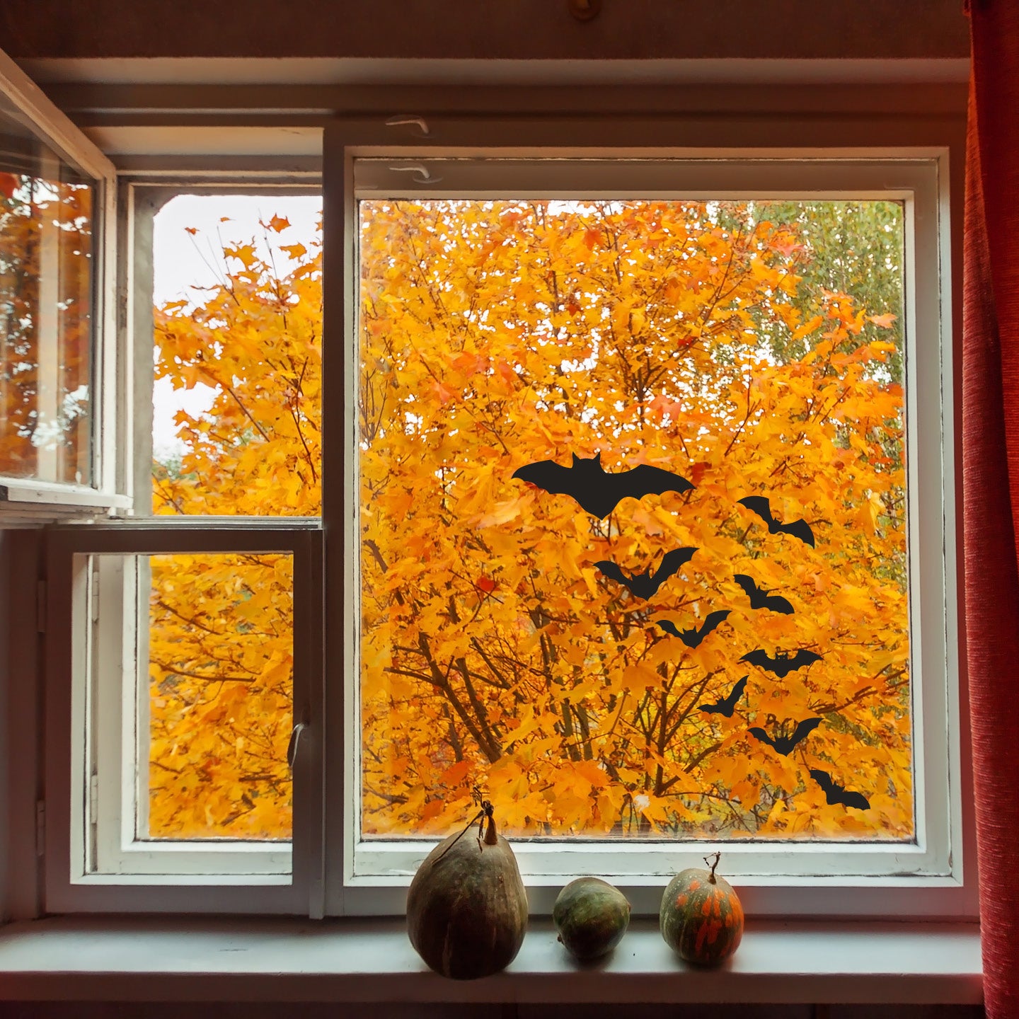 Halloween Bat Wall Decals – Spooky Vinyl Bat Stickers | Spooky sticker pack