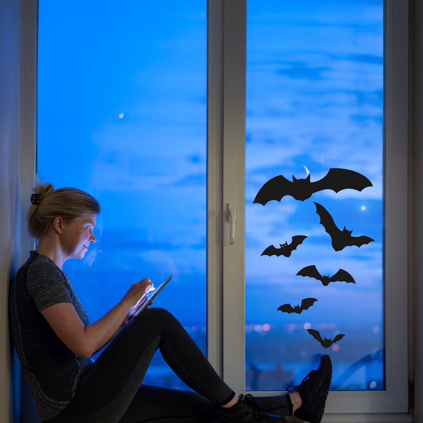 Halloween Bat Wall Decals – Spooky Vinyl Bat Stickers | Spooky sticker pack