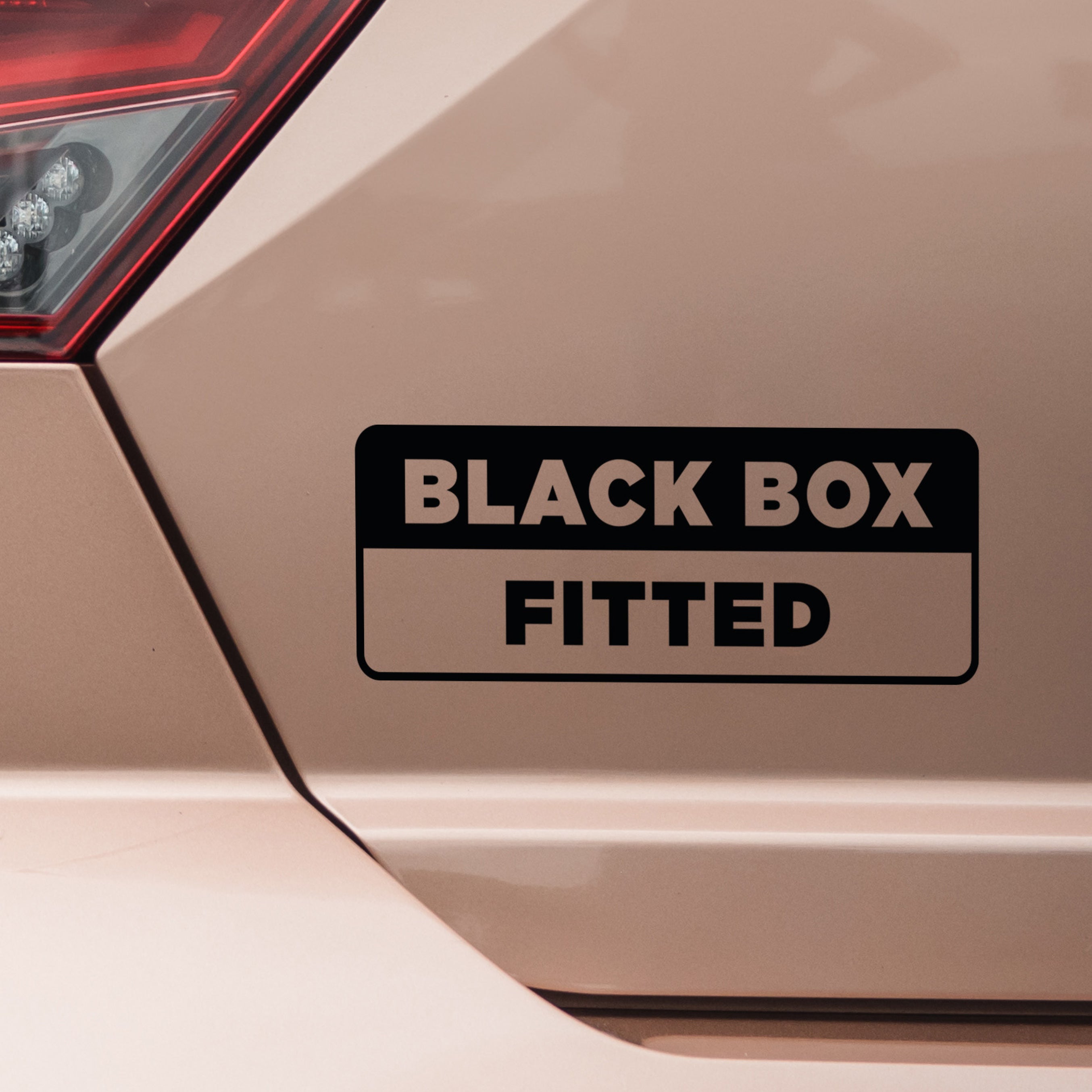 Black box Fitted Decal