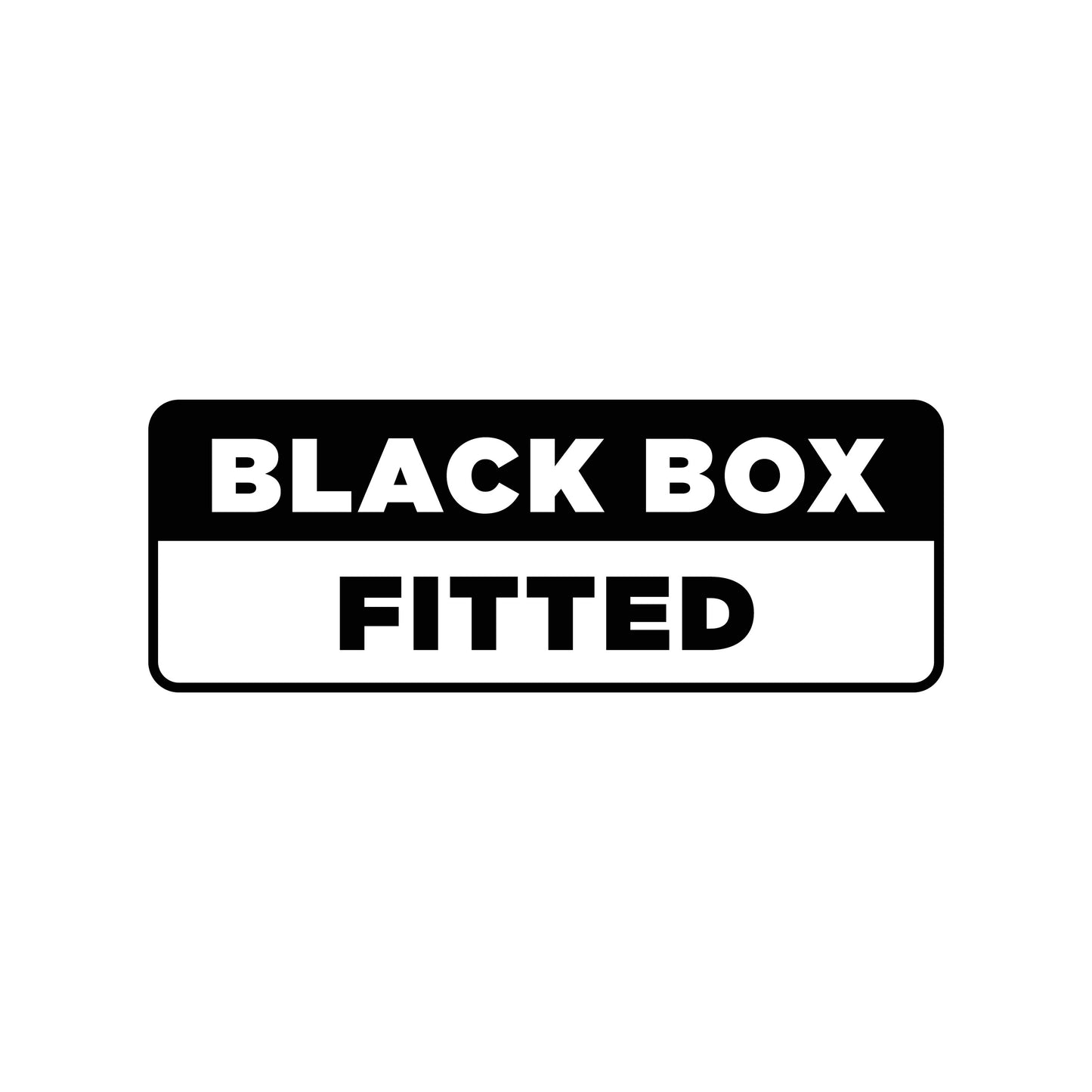 Black box fitted decal