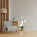 Blowing Dandelion Wall Decal Sticker – Elegant Vinyl Mural with Flying Seeds for Bedrooms, Living Rooms & Hallways