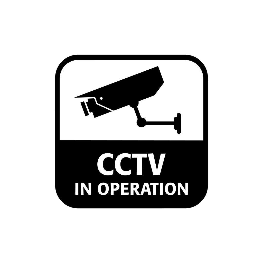 CCTV decal sticker
