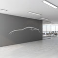 Sports Car Silhouette Decal Sticker – Sleek Automotive Outline for Car Lovers, Garages, Bedrooms & More