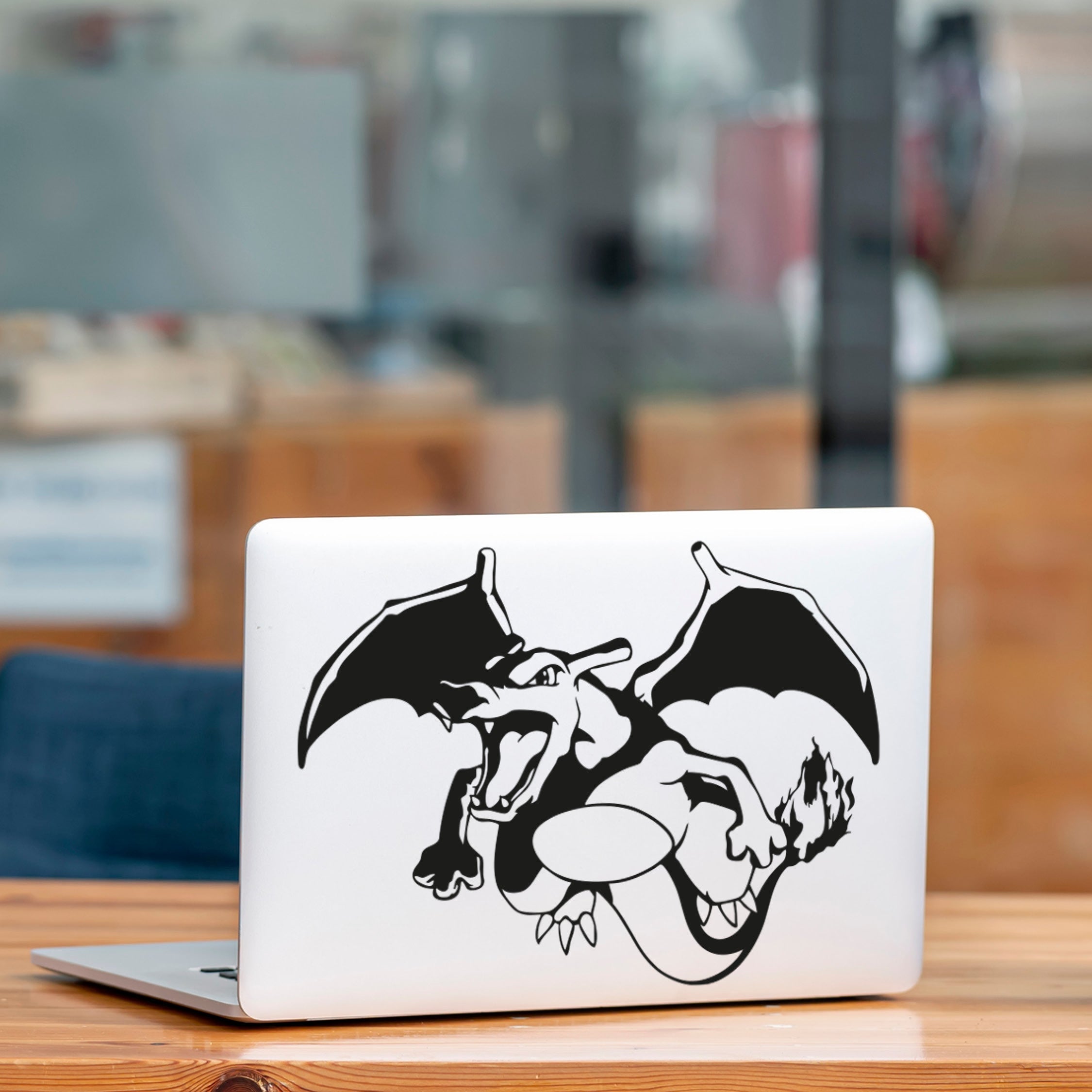 Charizard Flying Pokémon Vinyl Decal – Fire Dragon Sticker for Walls, Laptops & Cars