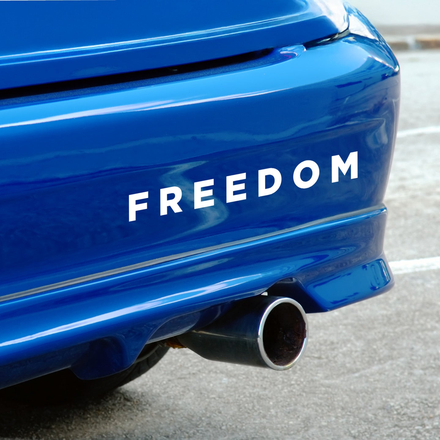 “FREEDOM” Decal Sticker – Patriotic Vinyl Car Window Sticker Inspired by Charlie Kirk