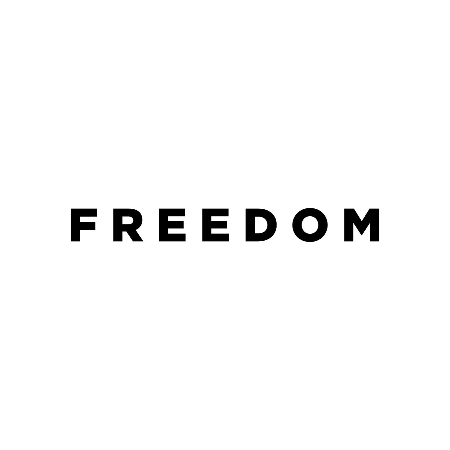 “FREEDOM” Decal Sticker – Patriotic Vinyl Car Window Sticker Inspired by Charlie Kirk