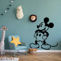 Classic Mickey Mouse Wall Decal – Disney Nursery & Kids Room Vinyl Wall Sticker, Playroom Decor