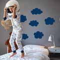 Cloud Vinyl Wall Decal Set – 15-Piece Random Shaped Stickers for Nursery & Kids’ Bedroom Decor