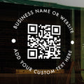 Custom QR code decal sticker