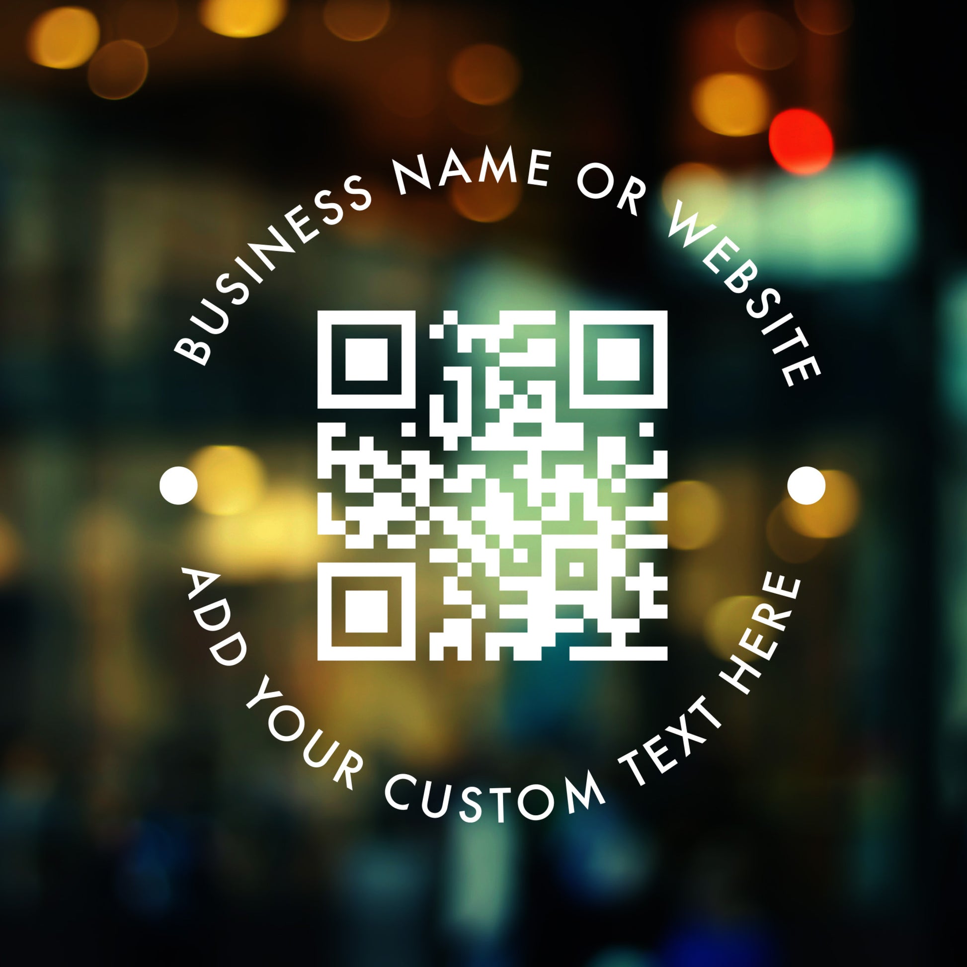 Custom QR code decal sticker