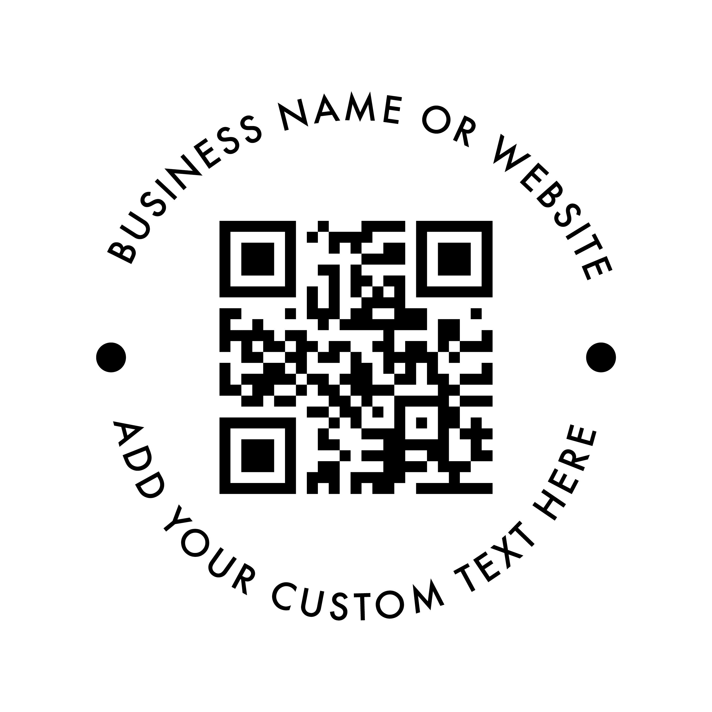 Custom QR code decal sticker