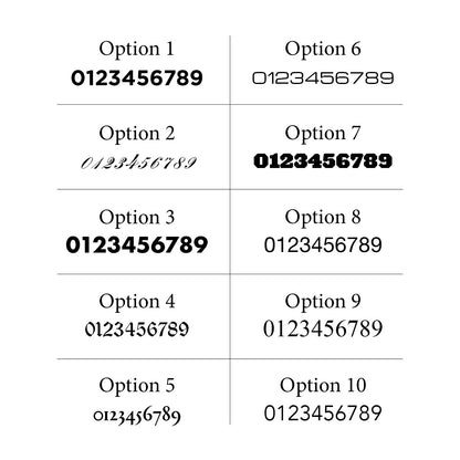 Custom Mailbox Number Decal – Personalised Vinyl House Numbers for Letterbox or Door | Weatherproof & Long-Lasting