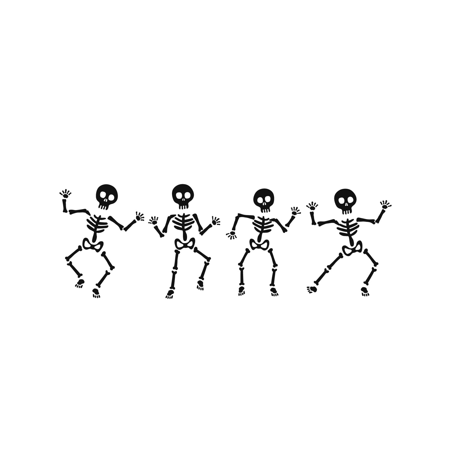 Dancing Skeletons - Halloween Wall decal stickers