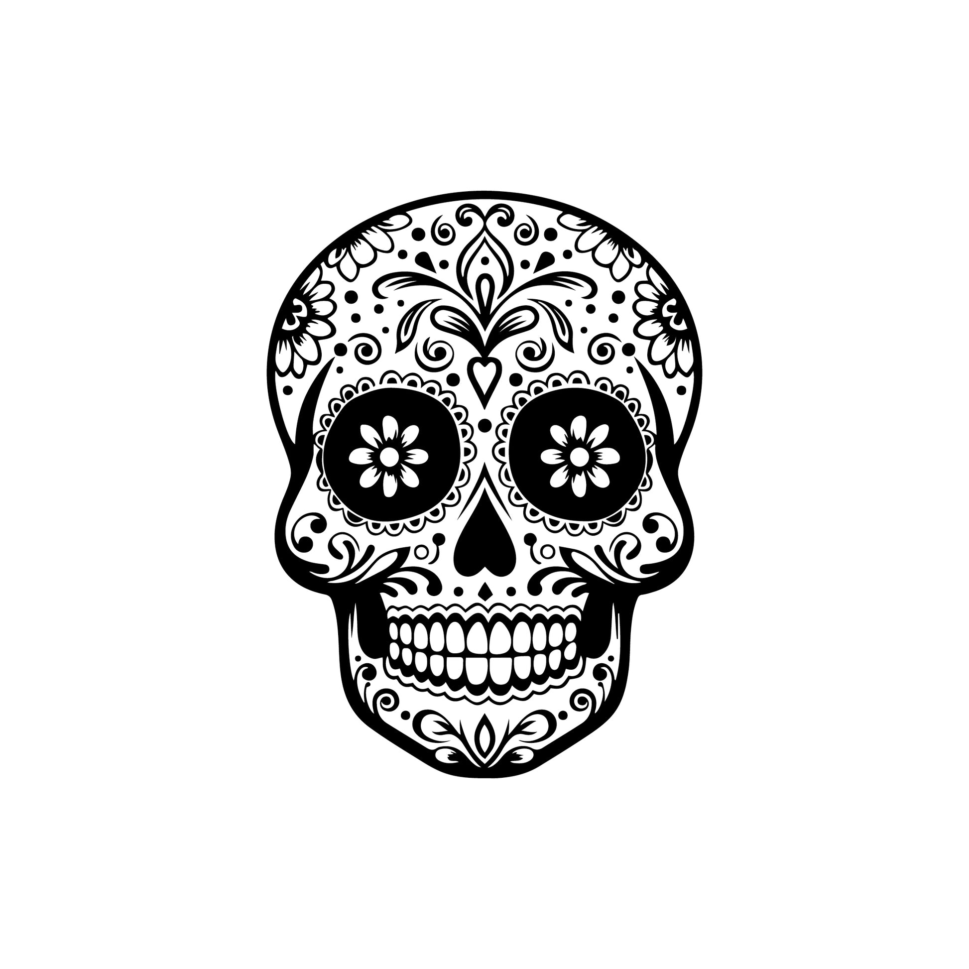 Day of the dead skull - Wall decal sticker