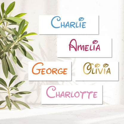 Disney vinyl decal names on wall