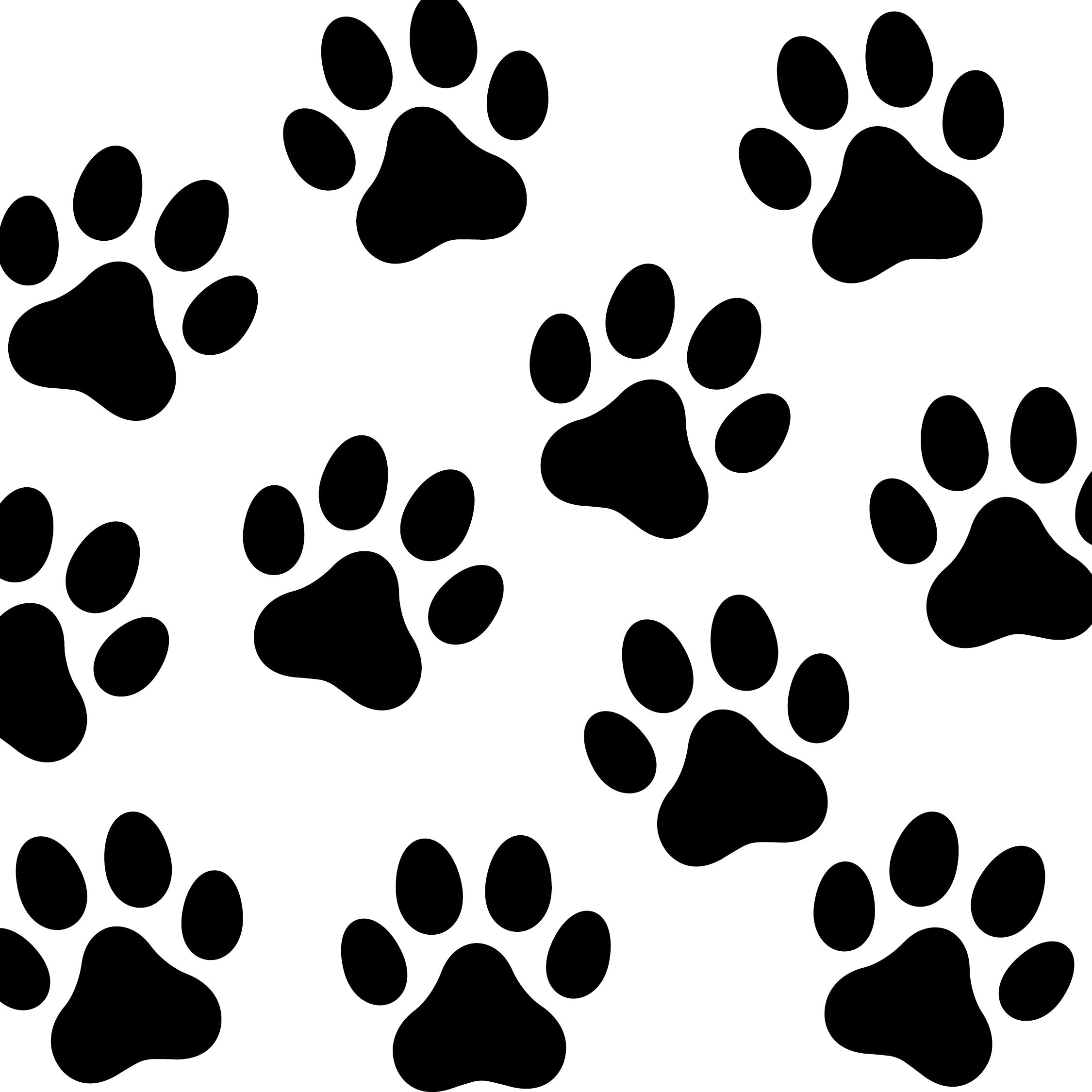 Dog paws animal paws decal stickers artwork design