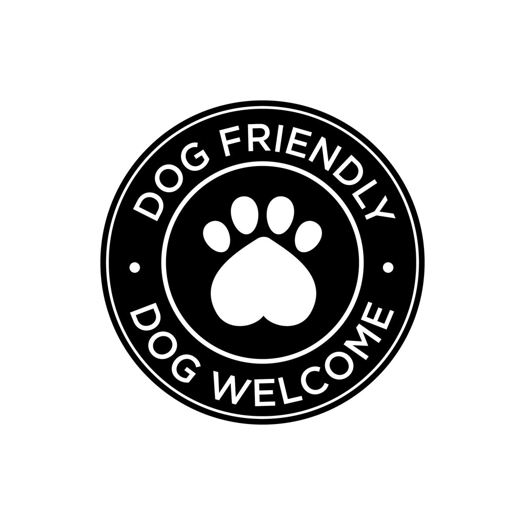 Dog Friendly Window Decal – Vinyl Sticker for Shops, Retailers, Cafes & Pet-Friendly Homes