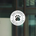 Dog Friendly Window Decal – Vinyl Sticker for Shops, Retailers, Cafes & Pet-Friendly Homes