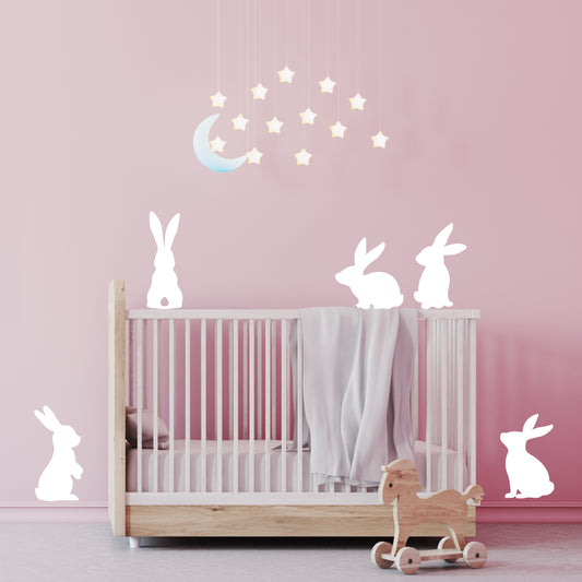 Easter Rabbit - Decal stickers in kids bedroom