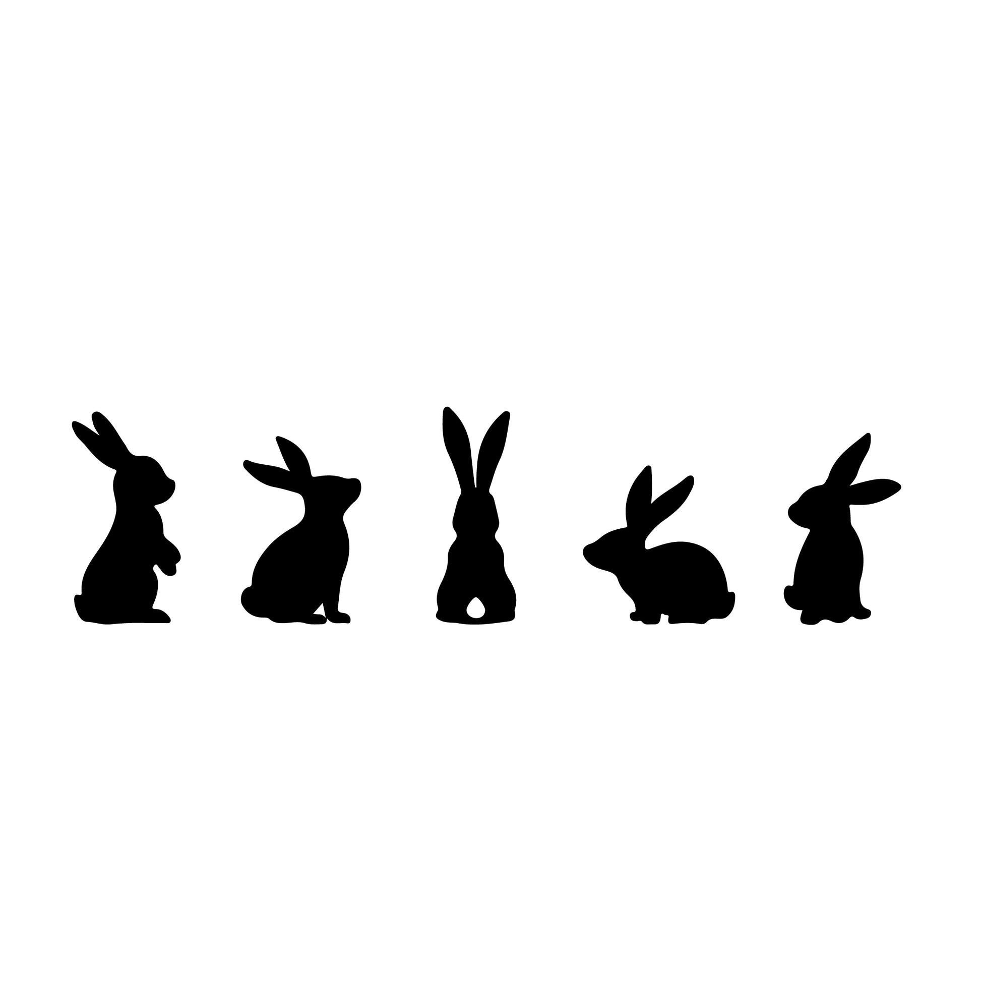 Easter Rabbit - Decal stickers in kids bedroom
