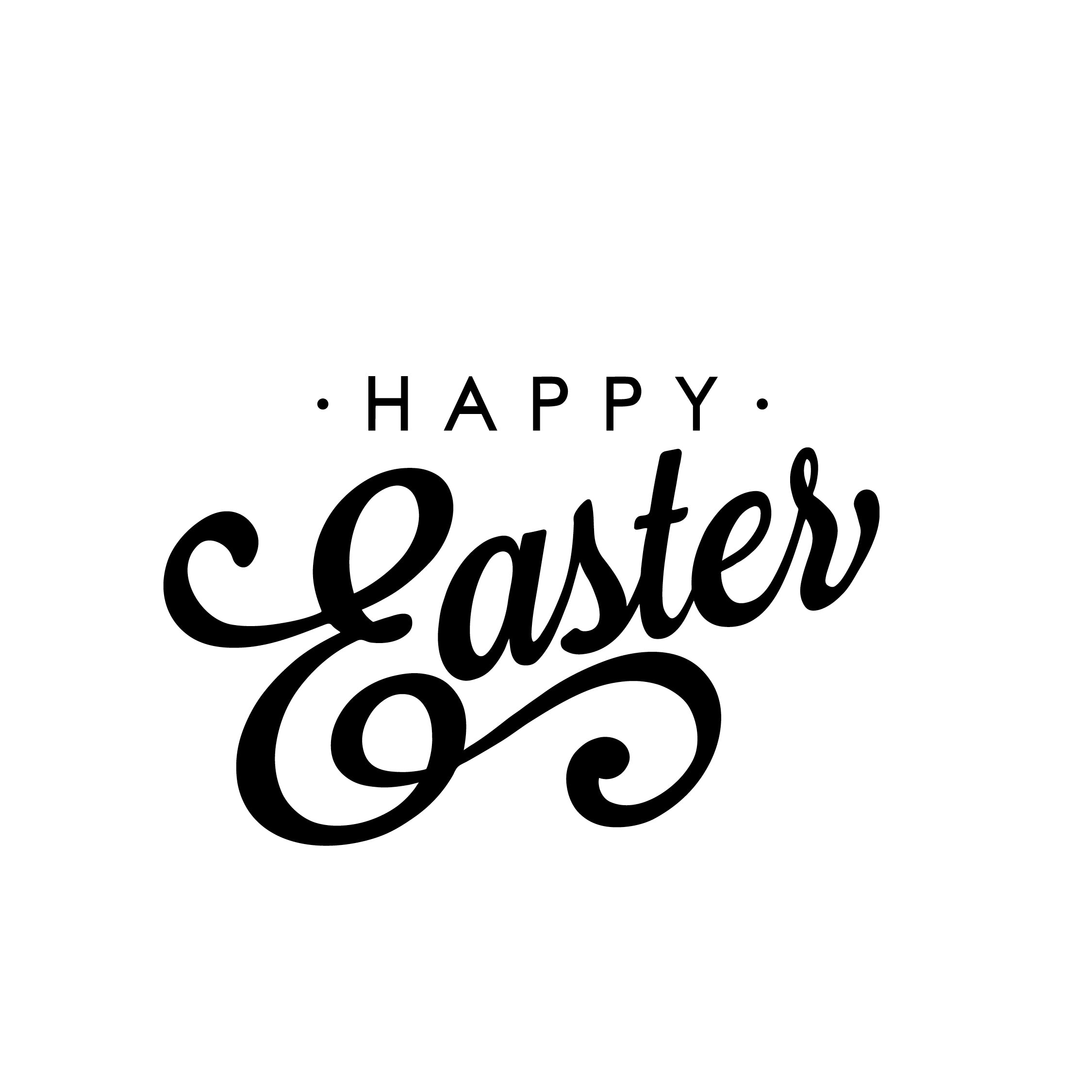 Easter season - Title message wall sticker decal design