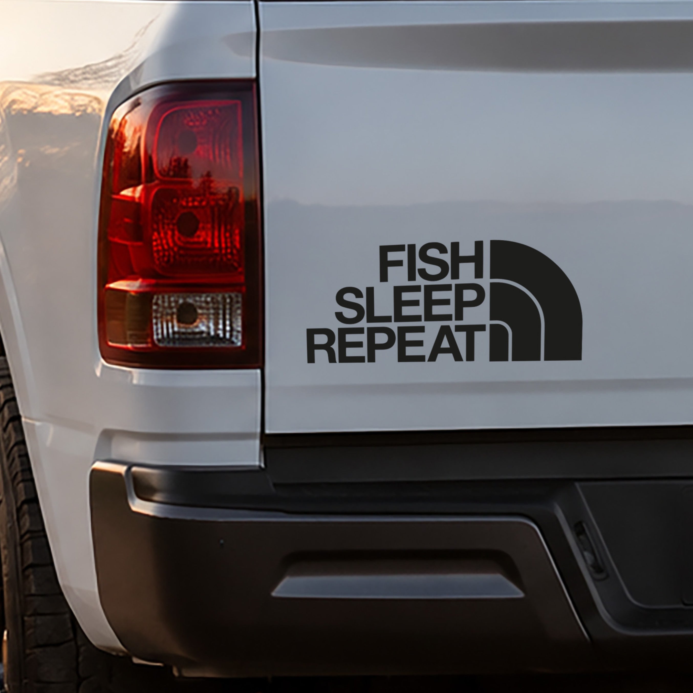 Eat Sleep Fish Decal