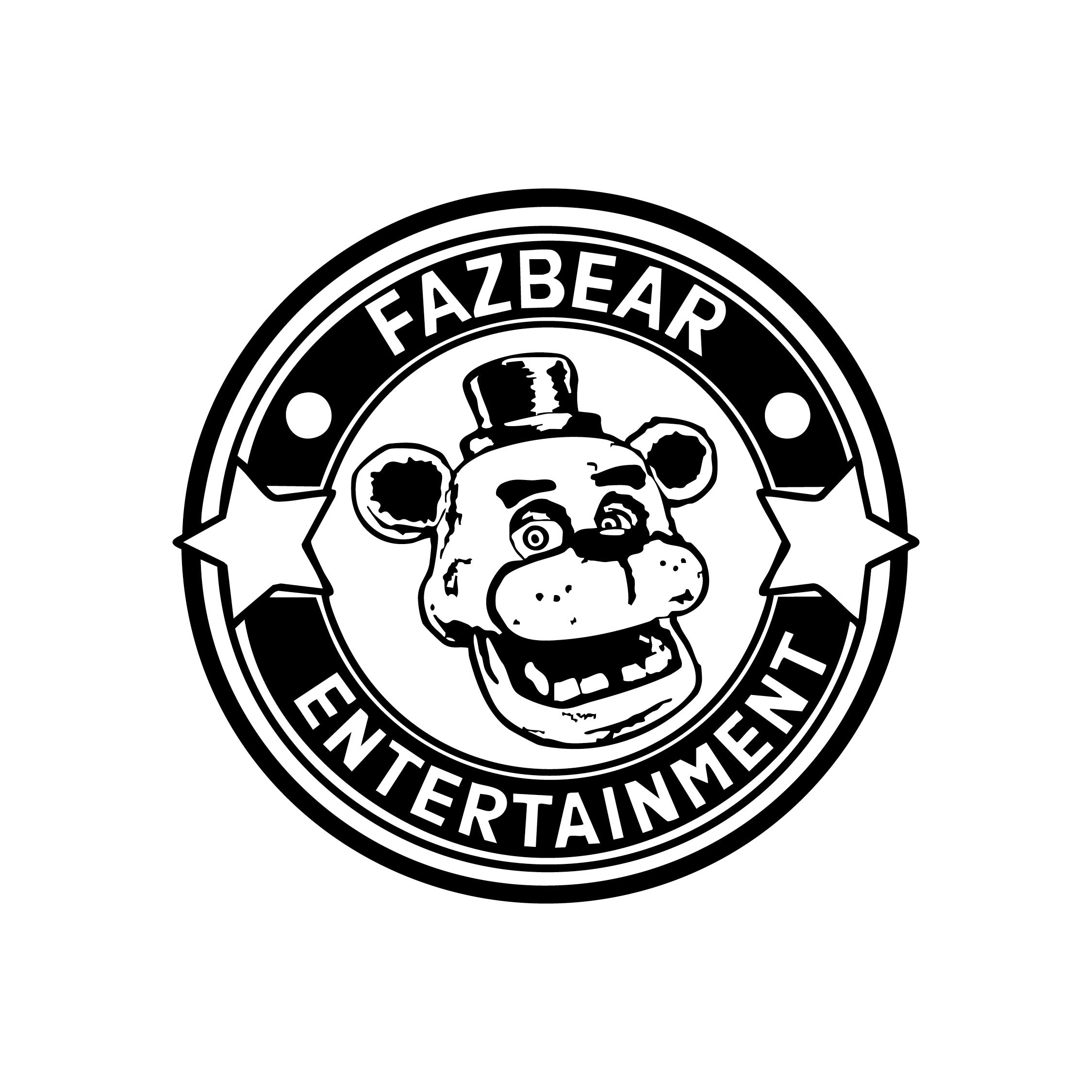Five Nights at Freddy’s Fazbear Roundel Logo Vinyl Decal – Official FNAF Wall Sticker