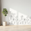 Flower pattern - wall window decal sticker pack