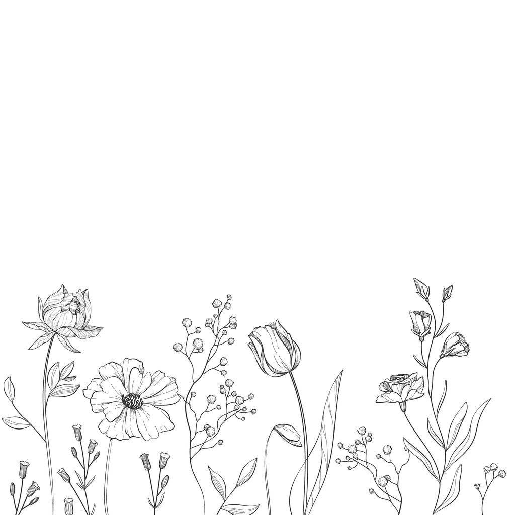 Flower pattern - wall window decal sticker pack