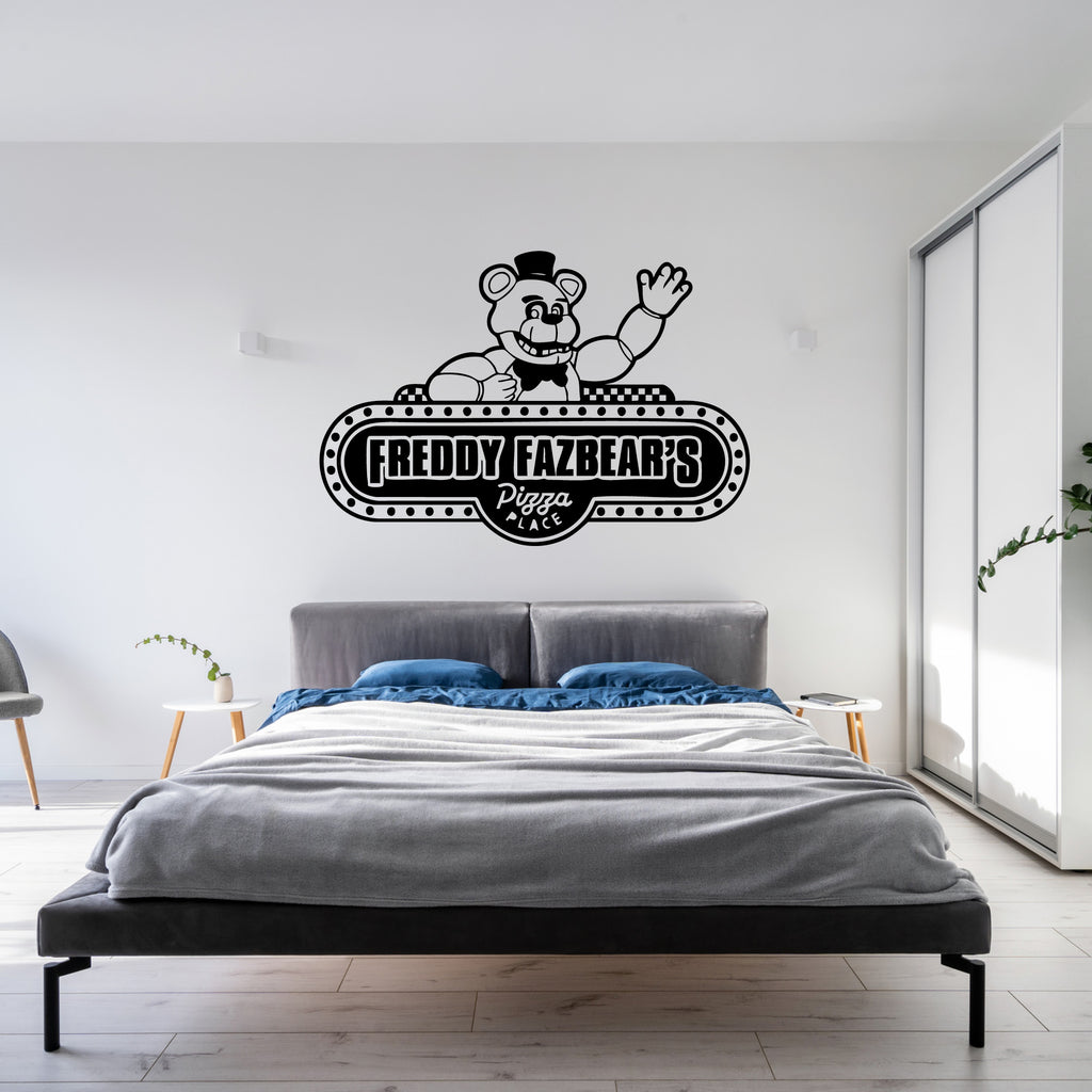 Freddy Fazbear’s Pizza Logo Vinyl Wall Decal – Official FNAF Wall Art