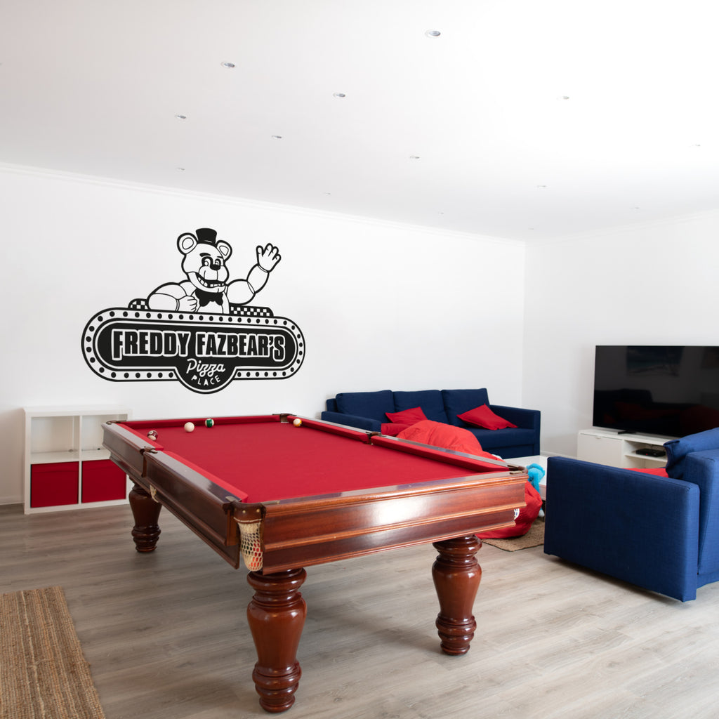 Freddy Fazbear’s Pizza Logo Vinyl Wall Decal – Official FNAF Wall Art
