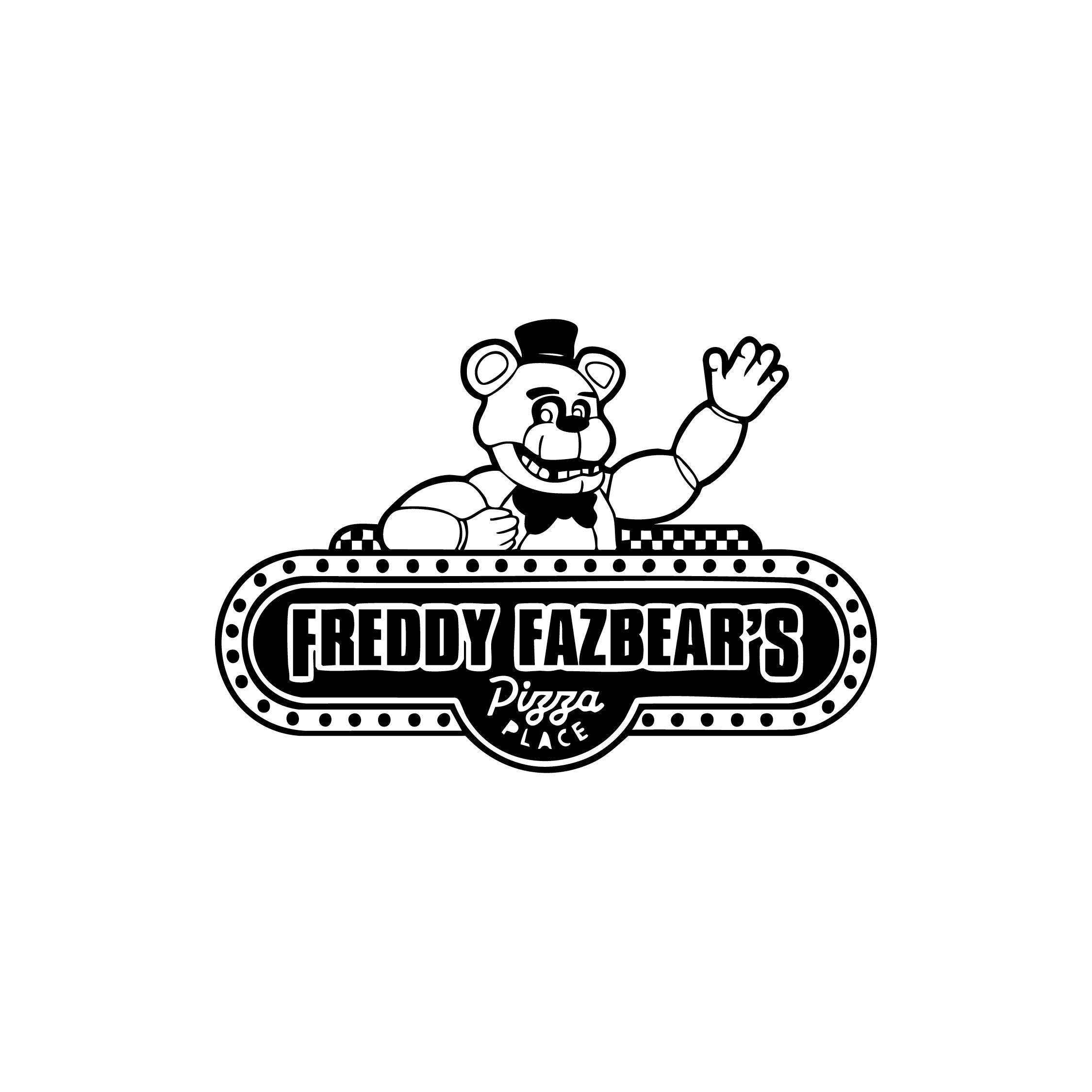 Freddy Fazbear’s Pizza Logo Vinyl Wall Decal – Official FNAF Wall Art